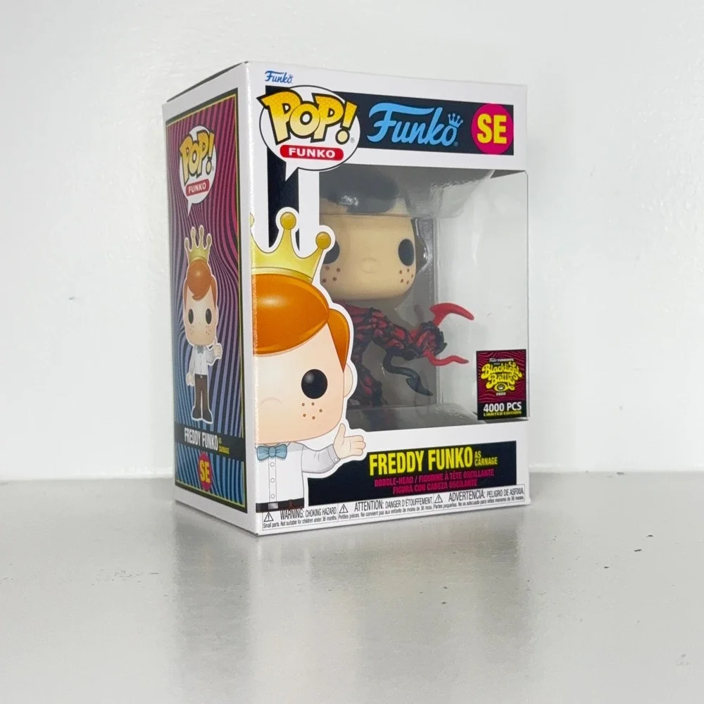 Funko Pop Freddy Funko as Carnage SE 2022 Blacklight Battle LE 4000